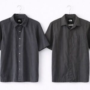 Quiksilver Charcoal Button Down Shirt